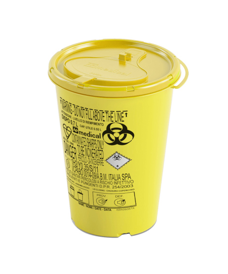 0.7 Litre Disposable Sharps Container