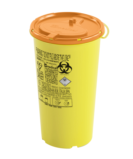 1 Litre Disposable Non-Medicinal Sharps Container