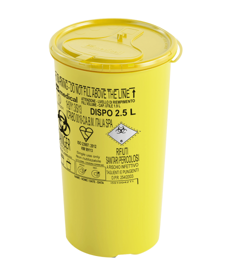 2.5 Litre Disposable Sharps Container