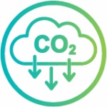 Icon Sharpsmart Carbon Reduction Outline Gradient 100px